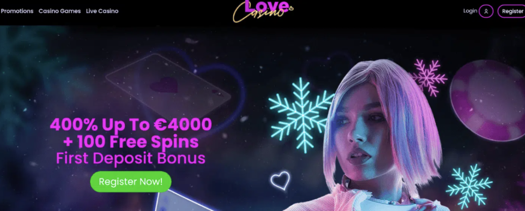 image of love casino website