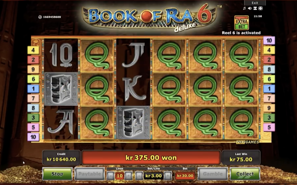 image of book of ra gameplay